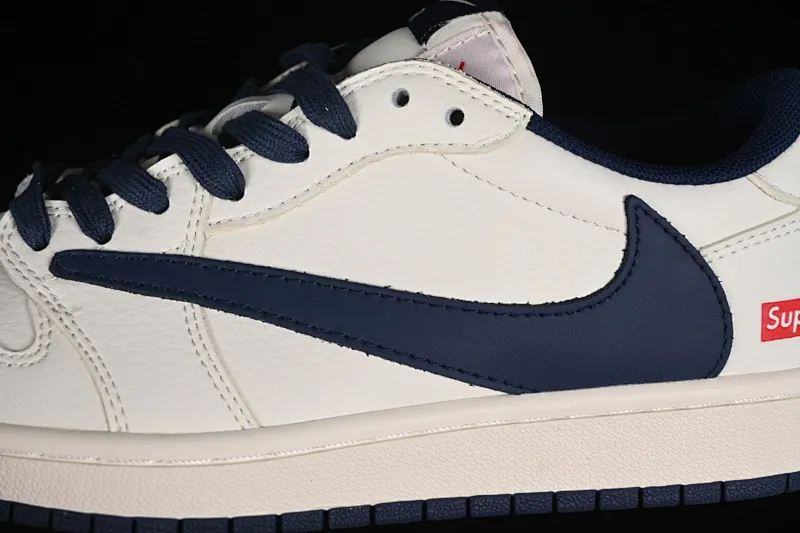 All categories Air Jordan Jordan series basketball shoes Air Jordan 1 Low High-end customized low-top sneakers Travis Scott x Fragment Design x Air Jordan 1 Low OG SP AJ1 Joe 1 Supreme joint-off-white navy low-top cultural casual sneakers XZ116